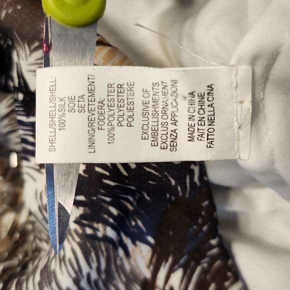 Halston Heritage Silk Beaded Cocktail Dress Size 4 - Picture 13 of 14